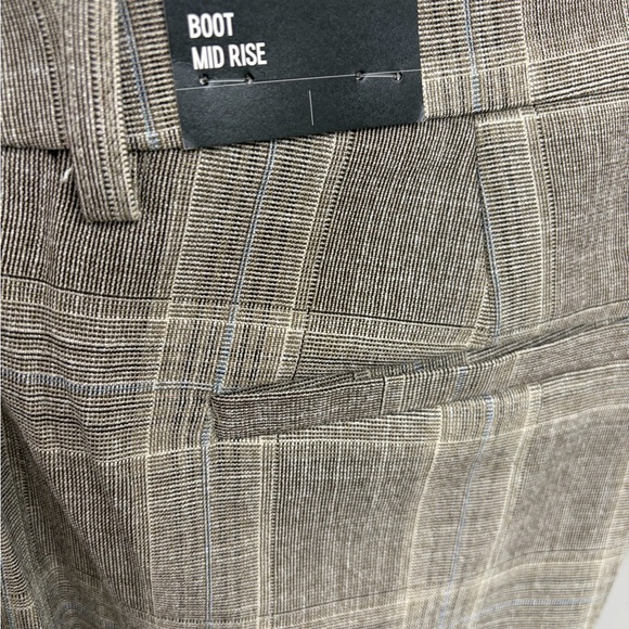 NWT Express Editor Plaid Mid Rise Bootcut Pant size 14 - Picture 8 of 8